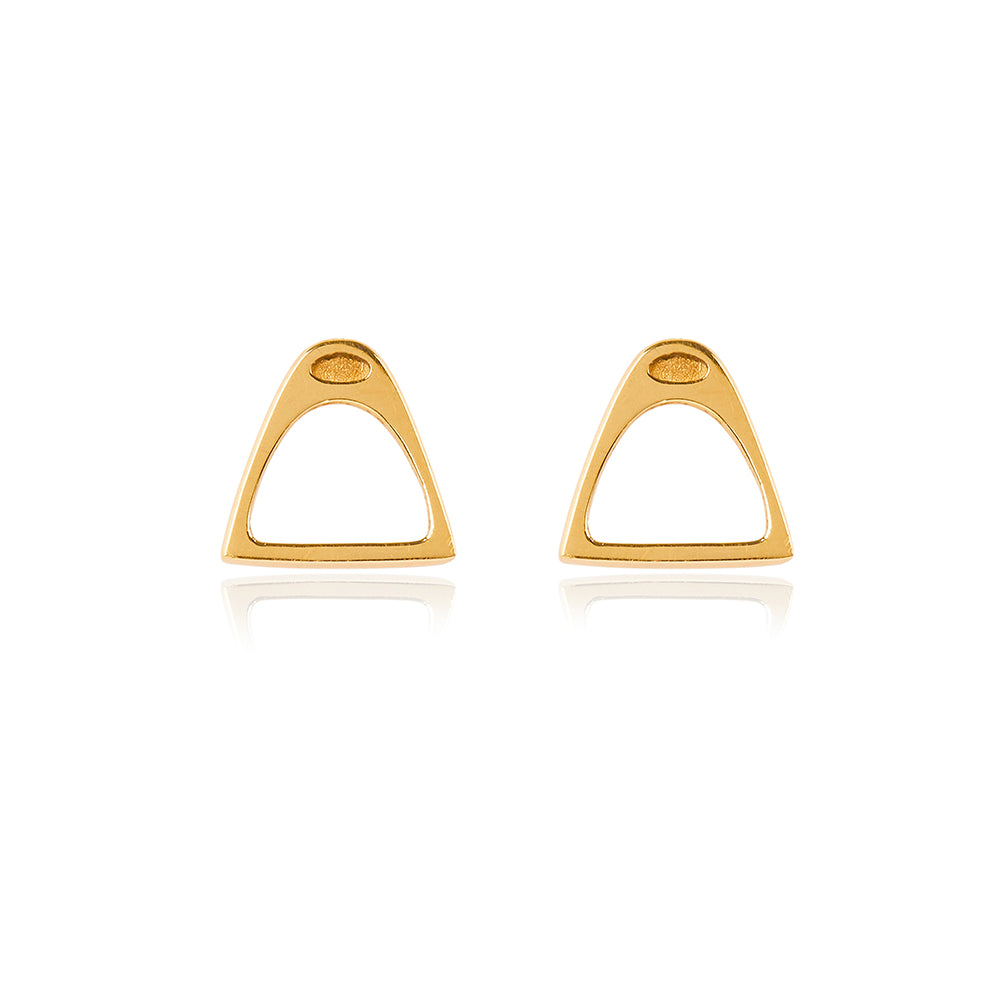 Stirrup Earring in 18k Gold