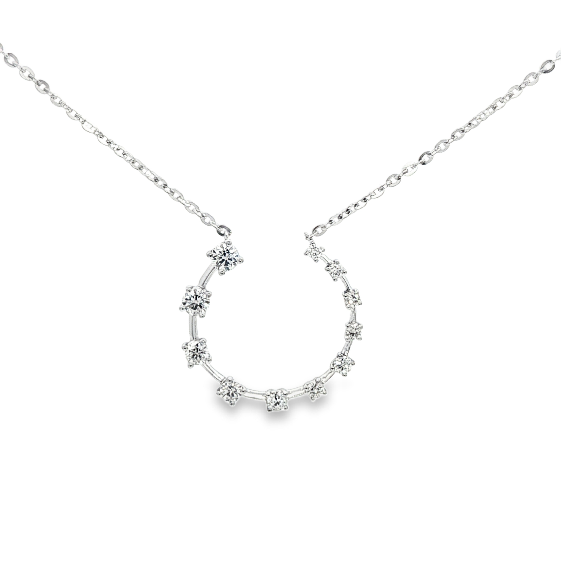 Diamond Horseshoe Necklace