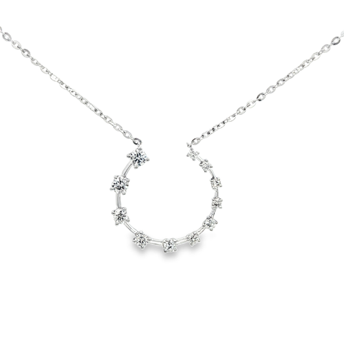 Diamond Horseshoe Necklace