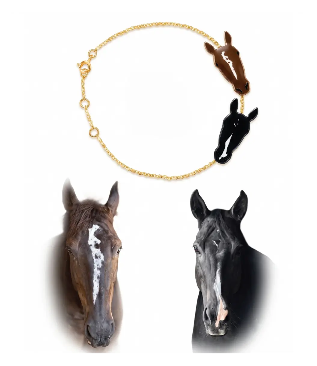 Malacara Pendant Enamel 18k Gold