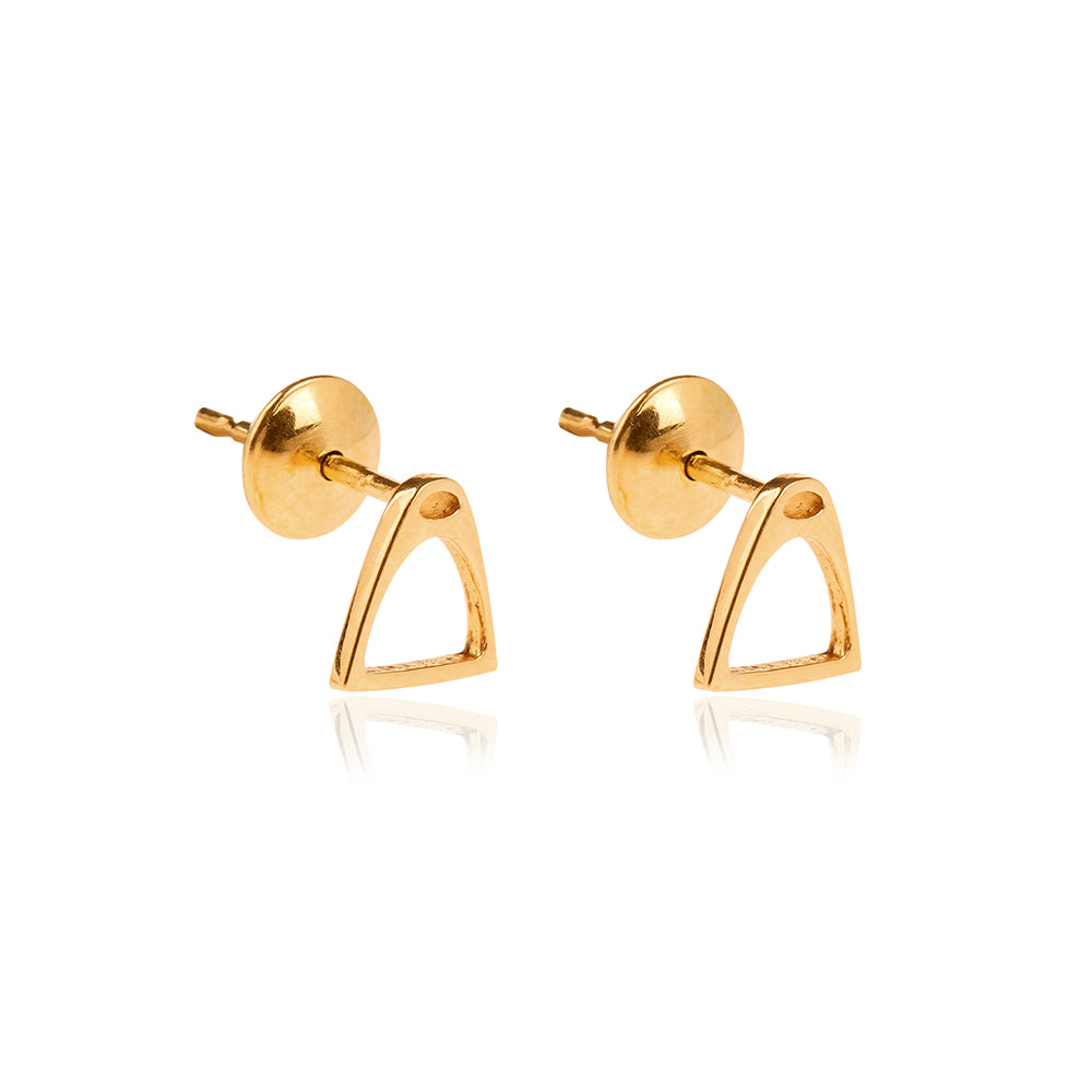Stirrup Earring in 18k Gold
